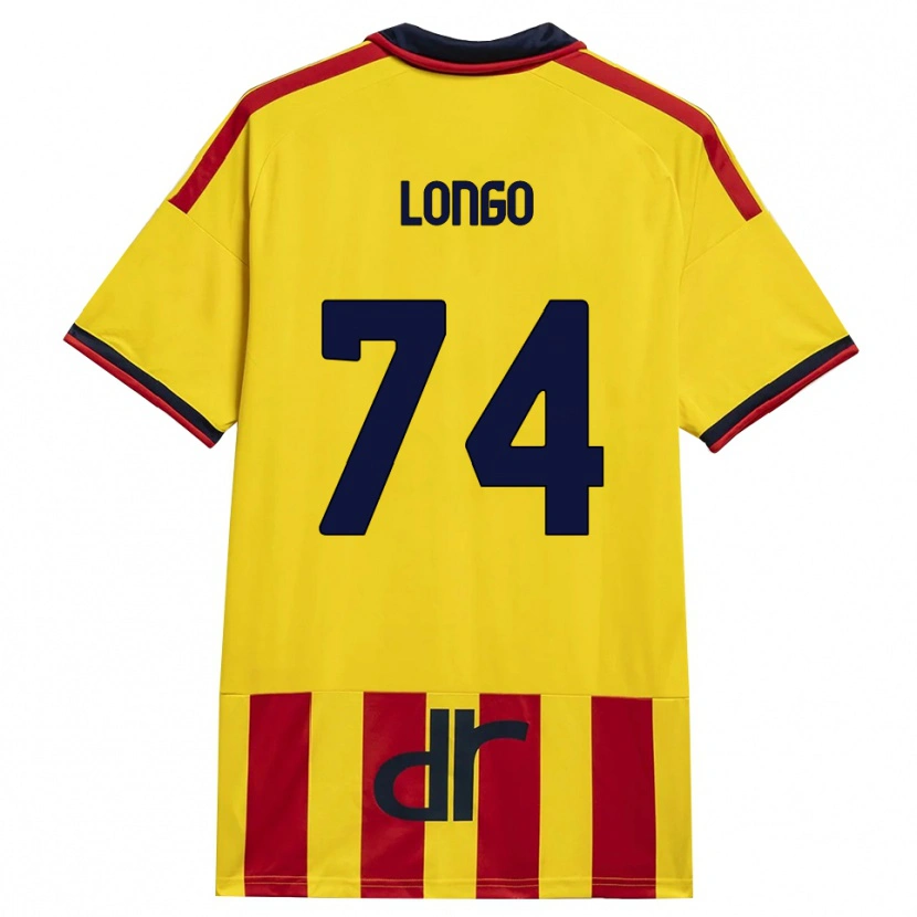 Danxen Dětské Francesco Longo #74 Žlutá Červená Domů Hráčské Dresy 2026/27 Dres