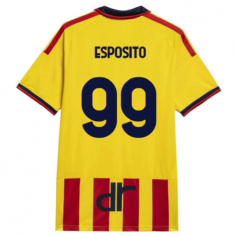 Danxen Dětské Pasquale Esposito #99 Žlutá Červená Domů Hráčské Dresy 2026/27 Dres