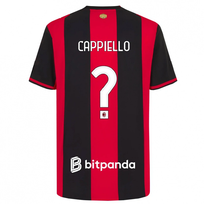 Danxen Dětské Flavio Cappiello #0 Červená Černá Bílá Domů Hráčské Dresy 2026/27 Dres