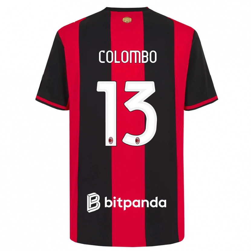 Danxen Dětské Federico Colombo #13 Červená Černá Bílá Domů Hráčské Dresy 2026/27 Dres