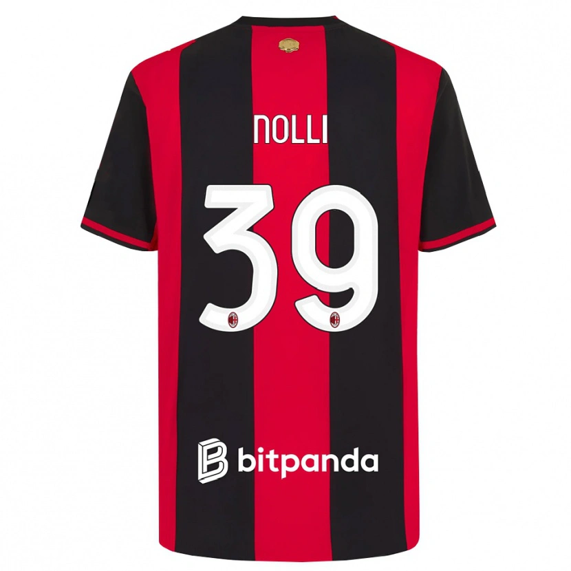 Danxen Dětské Luca Nolli #39 Červená Černá Bílá Domů Hráčské Dresy 2026/27 Dres