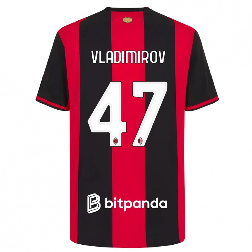 Danxen Dětské Valeri Vladimirov #47 Červená Černá Bílá Domů Hráčské Dresy 2026/27 Dres