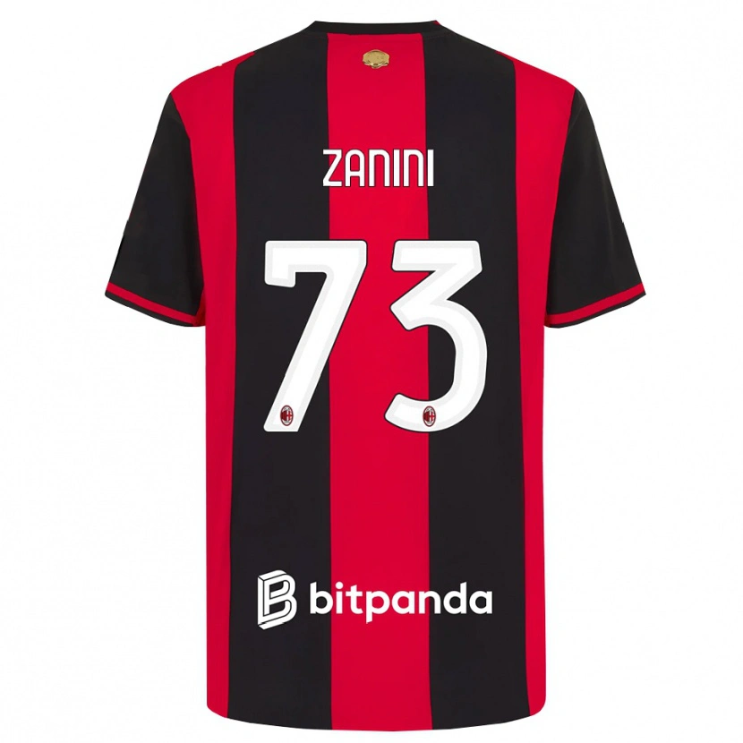 Danxen Dětské Paola Zanini #73 Červená Černá Bílá Domů Hráčské Dresy 2026/27 Dres