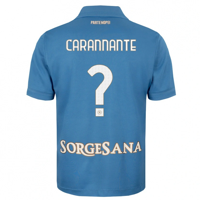 Danxen Dětské Lorenzo Carannante #0 Modrá Bílá S Nádechem Domů Hráčské Dresy 2026/27 Dres