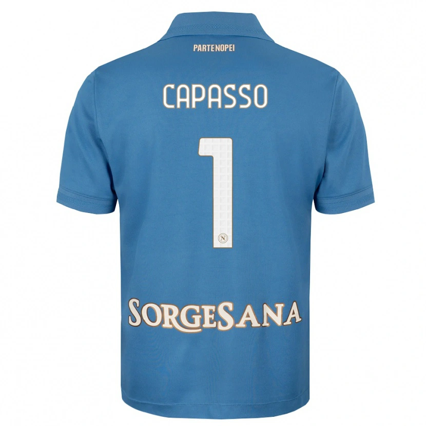 Danxen Dětské Antonio Capasso #1 Modrá Bílá S Nádechem Domů Hráčské Dresy 2026/27 Dres