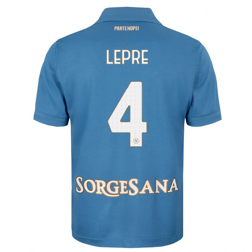 Danxen Dětské Giuseppe Lepre #4 Modrá Bílá S Nádechem Domů Hráčské Dresy 2026/27 Dres