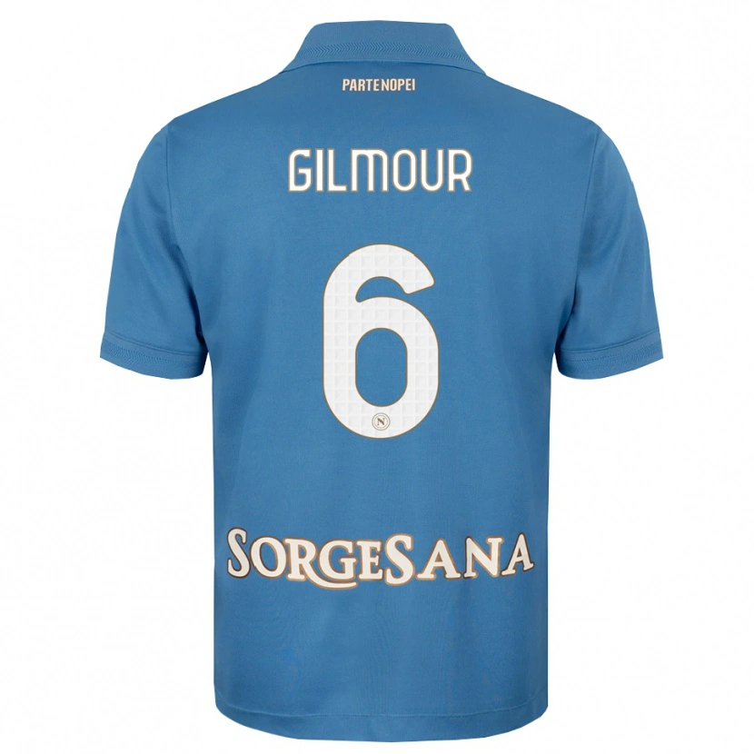 Danxen Dětské Billy Gilmour #6 Modrá Bílá S Nádechem Domů Hráčské Dresy 2026/27 Dres