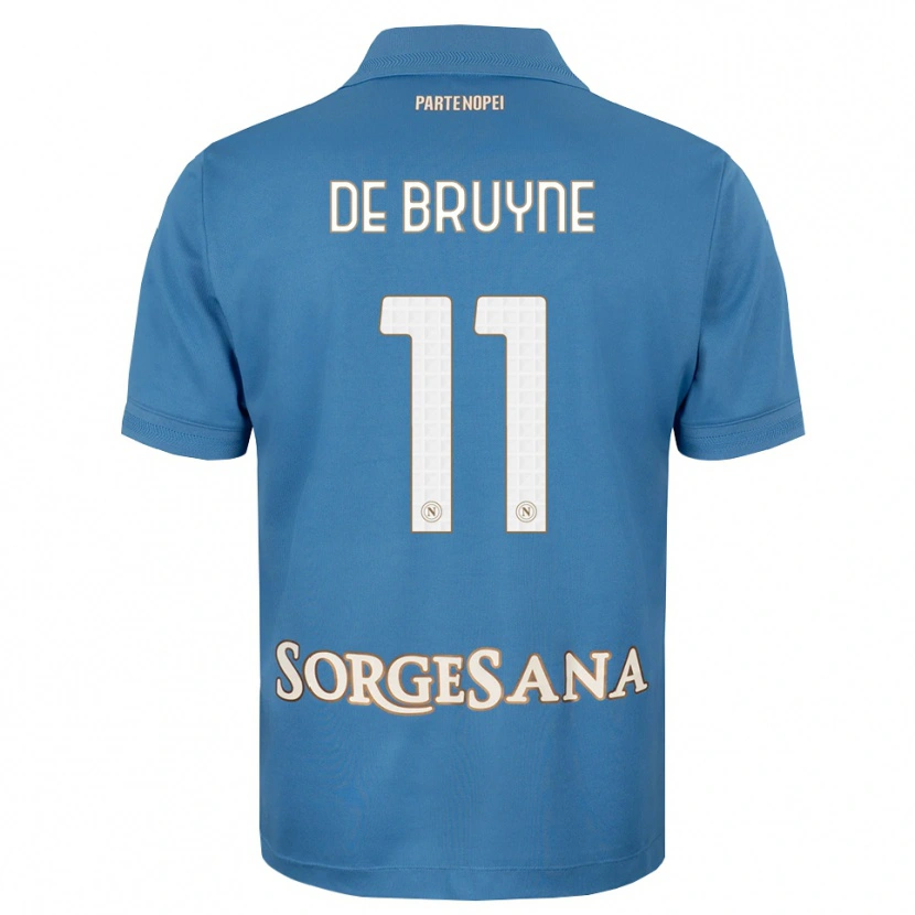 Danxen Dětské Kevin De Bruyne #11 Modrá Bílá S Nádechem Domů Hráčské Dresy 2026/27 Dres