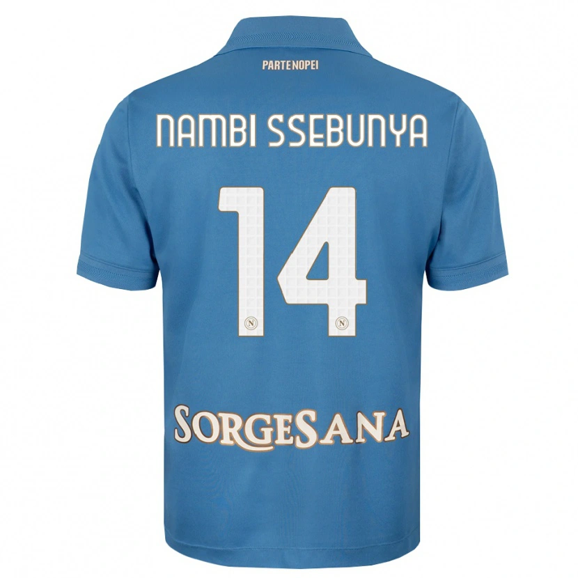 Danxen Dětské Violah Nambi Ssebunya #14 Modrá Bílá S Nádechem Domů Hráčské Dresy 2026/27 Dres