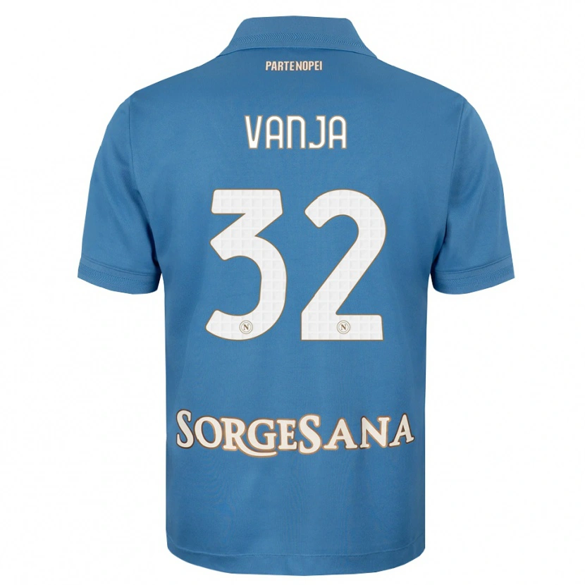 Danxen Dětské Vanja Milinković-Savić #32 Modrá Bílá S Nádechem Domů Hráčské Dresy 2026/27 Dres