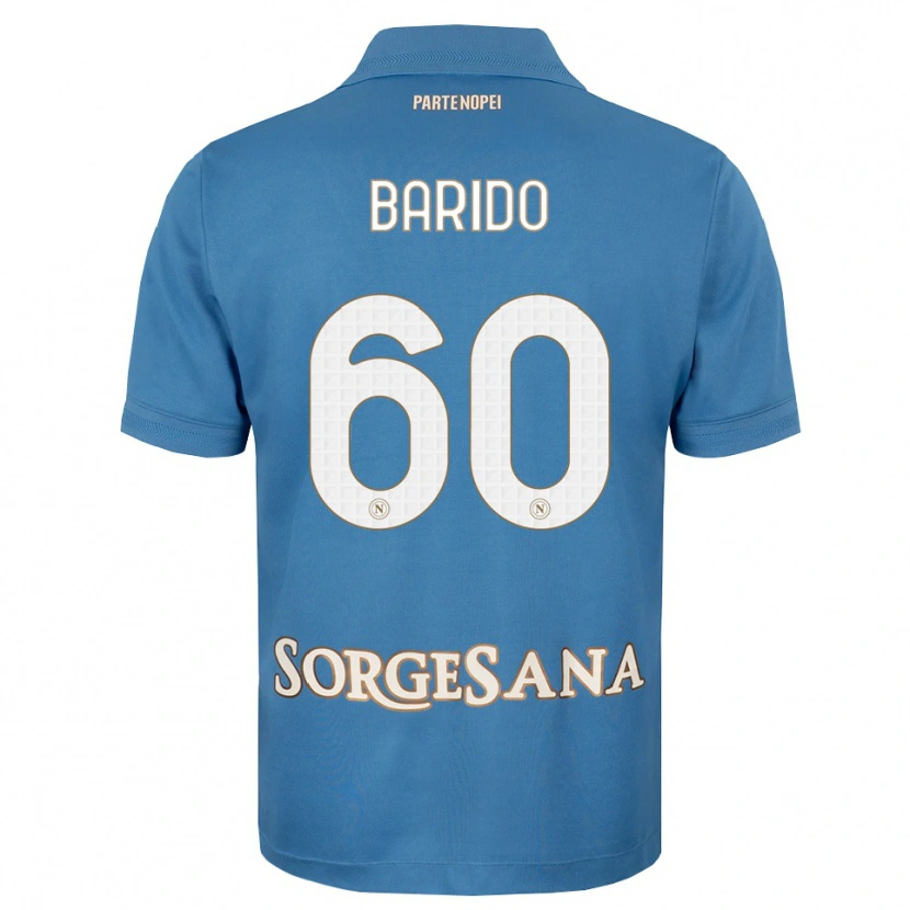 Danxen Dětské Francisco Baridó #60 Modrá Bílá S Nádechem Domů Hráčské Dresy 2026/27 Dres