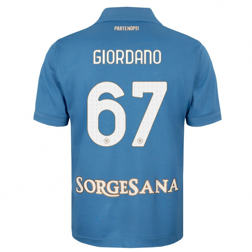 Danxen Dětské Michela Giordano #67 Modrá Bílá S Nádechem Domů Hráčské Dresy 2026/27 Dres