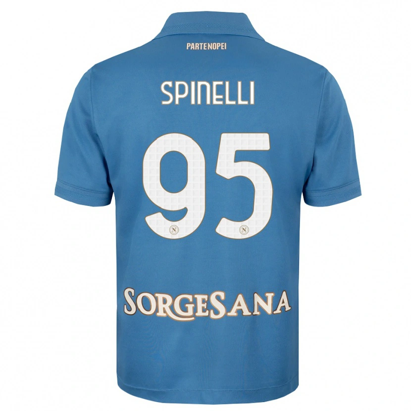 Danxen Dětské David Spinelli #95 Modrá Bílá S Nádechem Domů Hráčské Dresy 2026/27 Dres