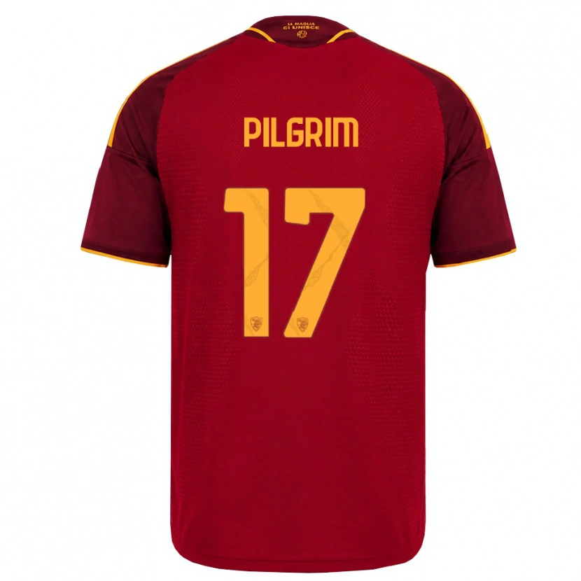 Danxen Dětské Alayah Pilgrim #17 Červená Zlatá Žlutá Domů Hráčské Dresy 2026/27 Dres