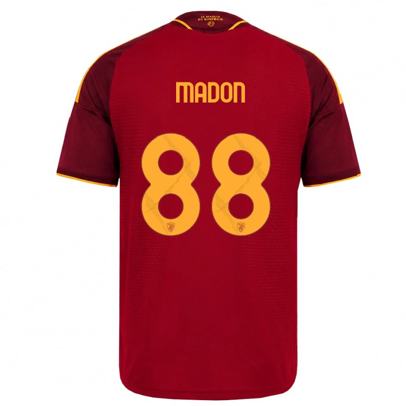 Danxen Dětské Maja Madon #88 Červená Zlatá Žlutá Domů Hráčské Dresy 2026/27 Dres