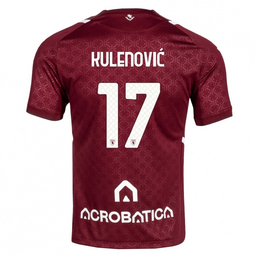 Danxen Dětské Sandro Kulenović #17 Tmavě Červená Bílá Domů Hráčské Dresy 2026/27 Dres