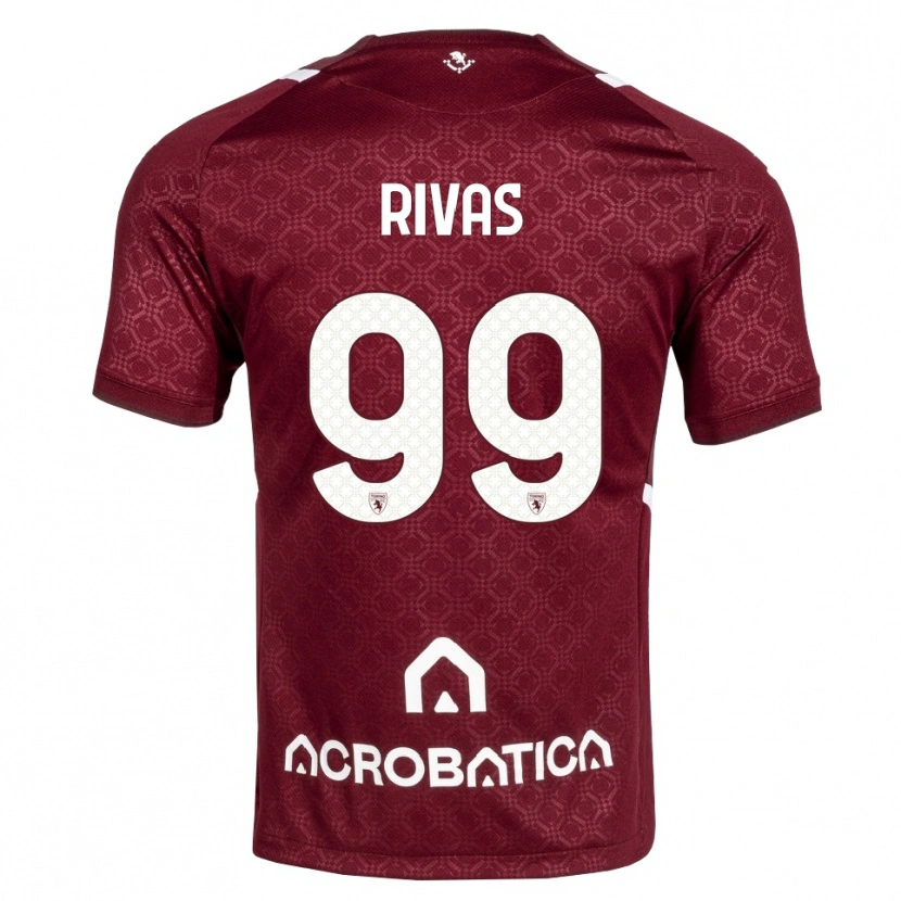Danxen Dětské Feder Rivas #99 Tmavě Červená Bílá Domů Hráčské Dresy 2026/27 Dres