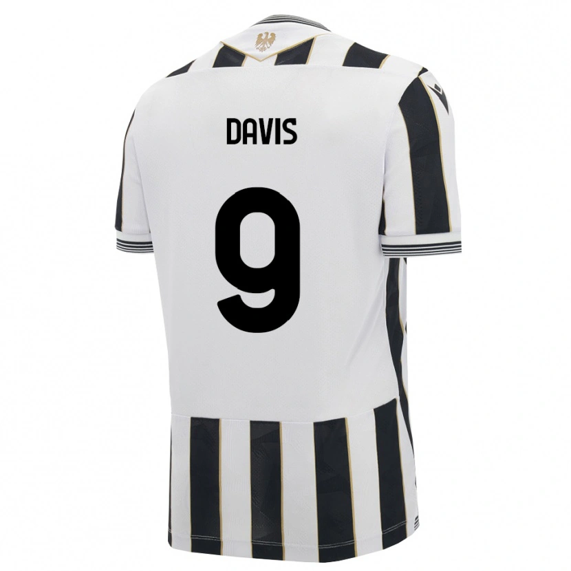 Danxen Dětské Keinan Davis #9 Černá Bílá Růžová Domů Hráčské Dresy 2026/27 Dres