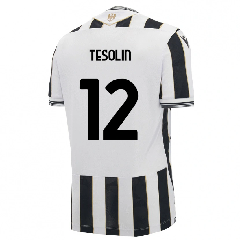 Danxen Dětské Matteo Tesolin #12 Černá Bílá Růžová Domů Hráčské Dresy 2026/27 Dres