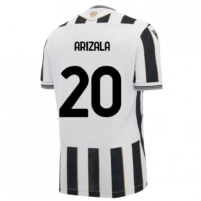 Danxen Dětské Juan Arizala #20 Černá Bílá Růžová Domů Hráčské Dresy 2026/27 Dres