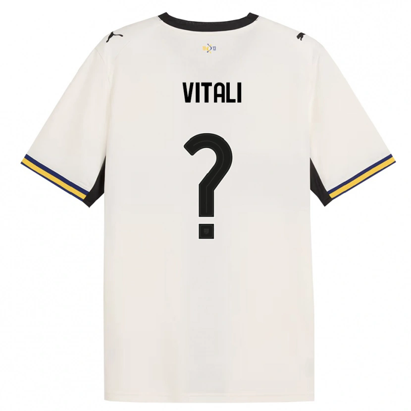 Danxen Dětské Lorenzo Vitali #0 Bílá Černá Žlutá S Nádechem Domů Hráčské Dresy 2026/27 Dres