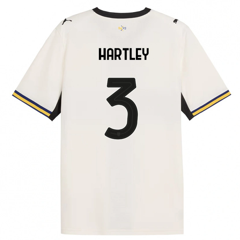 Danxen Dětské Ryan Hartley #3 Bílá Černá Žlutá S Nádechem Domů Hráčské Dresy 2026/27 Dres