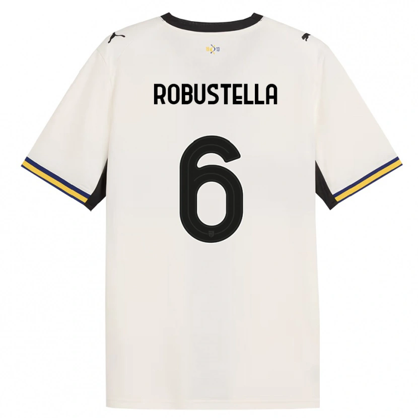 Danxen Dětské Daniele Robustella #6 Bílá Černá Žlutá S Nádechem Domů Hráčské Dresy 2026/27 Dres