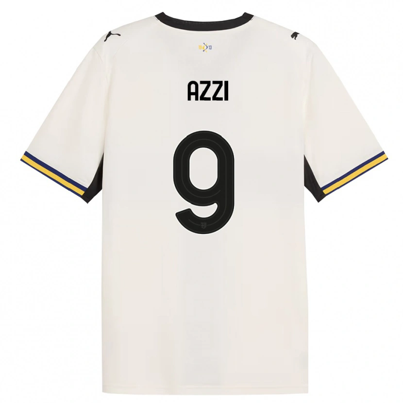 Danxen Dětské Federico Azzi #9 Bílá Černá Žlutá S Nádechem Domů Hráčské Dresy 2026/27 Dres