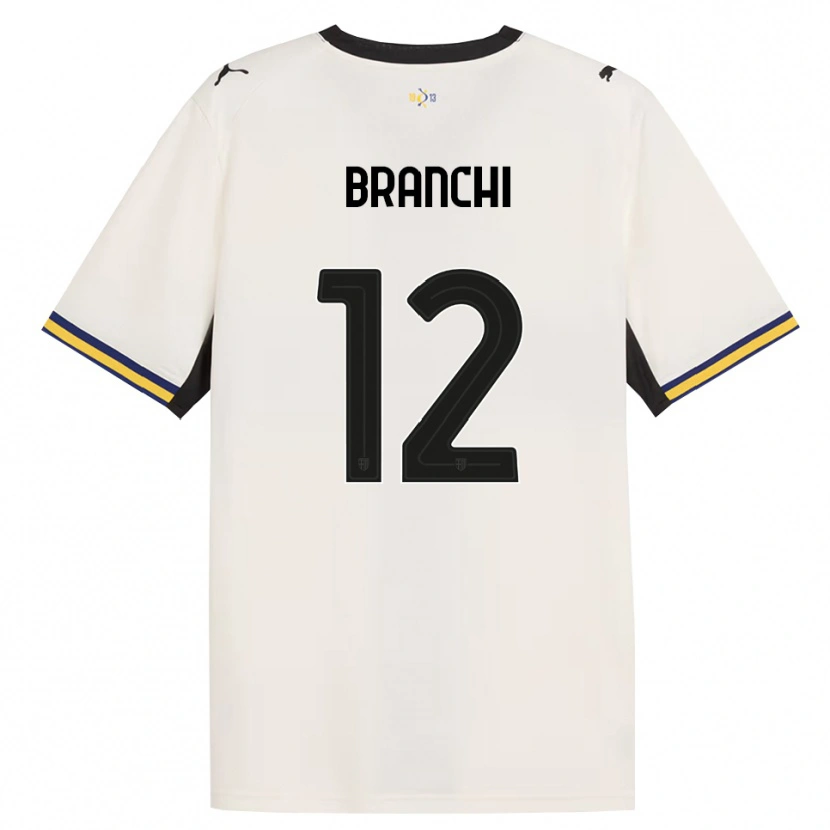 Danxen Dětské Ferruccio Branchi #12 Bílá Černá Žlutá S Nádechem Domů Hráčské Dresy 2026/27 Dres