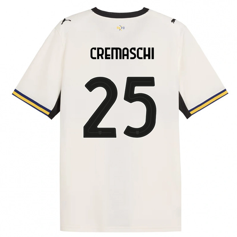 Danxen Dětské Benja Cremaschi #25 Bílá Černá Žlutá S Nádechem Domů Hráčské Dresy 2026/27 Dres