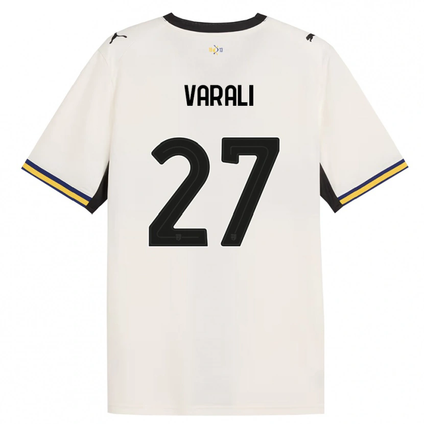 Danxen Dětské Ludovico Varali #27 Bílá Černá Žlutá S Nádechem Domů Hráčské Dresy 2026/27 Dres