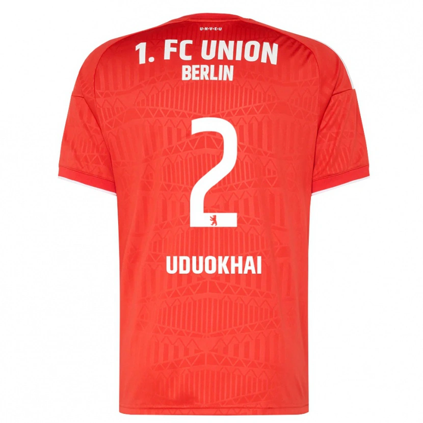 Danxen Dětské Felix Uduokhai #2 Červená Bílá Domů Hráčské Dresy 2026/27 Dres