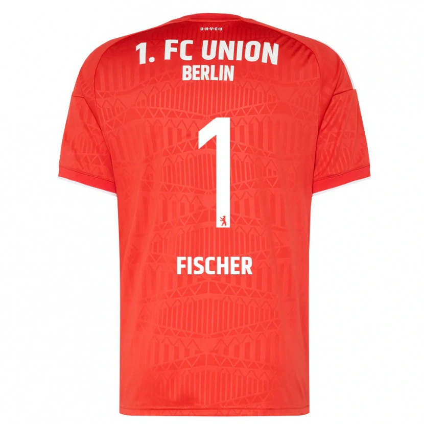 Danxen Dětské Lennard Fischer #1 Červená Bílá Domů Hráčské Dresy 2026/27 Dres
