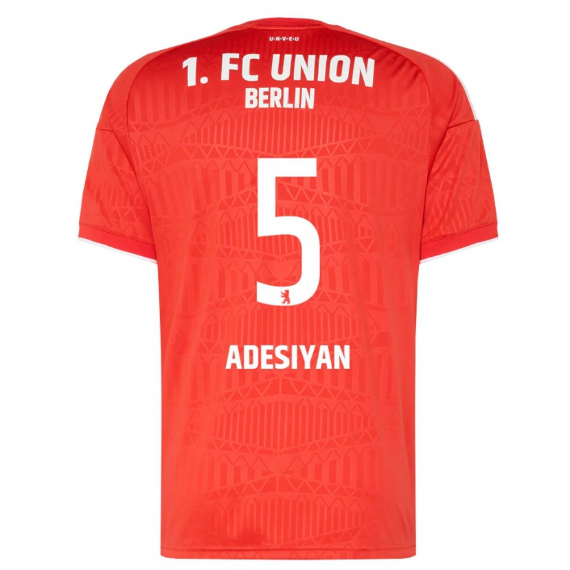 Danxen Dětské Olufemi Adesiyan #5 Červená Bílá Domů Hráčské Dresy 2026/27 Dres