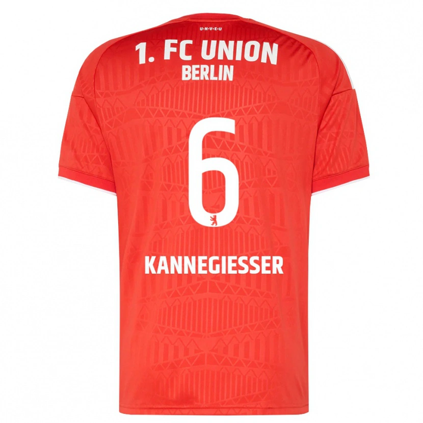 Danxen Dětské Tom Kannegießer #6 Červená Bílá Domů Hráčské Dresy 2026/27 Dres