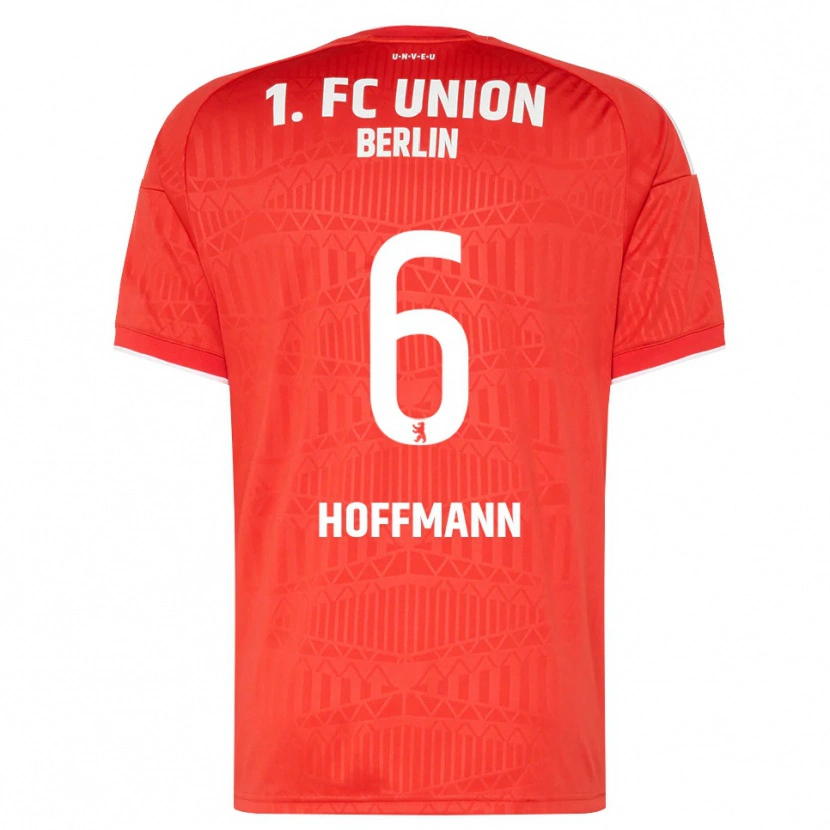 Danxen Dětské Finn Hoffmann #6 Červená Bílá Domů Hráčské Dresy 2026/27 Dres