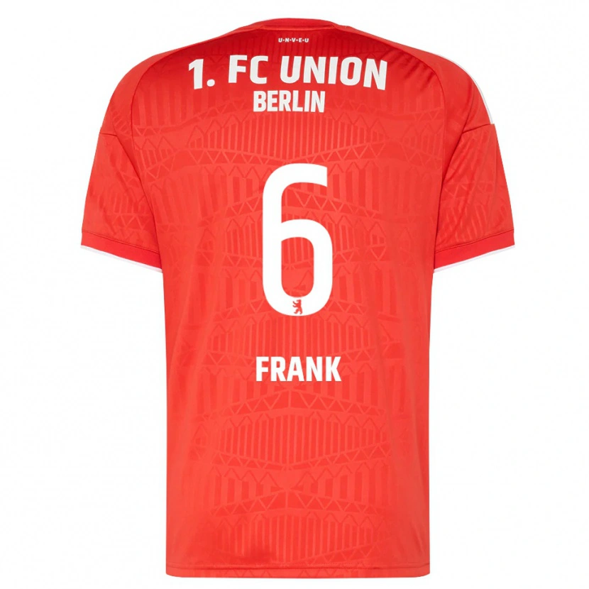 Danxen Dětské Celine Frank #6 Červená Bílá Domů Hráčské Dresy 2026/27 Dres