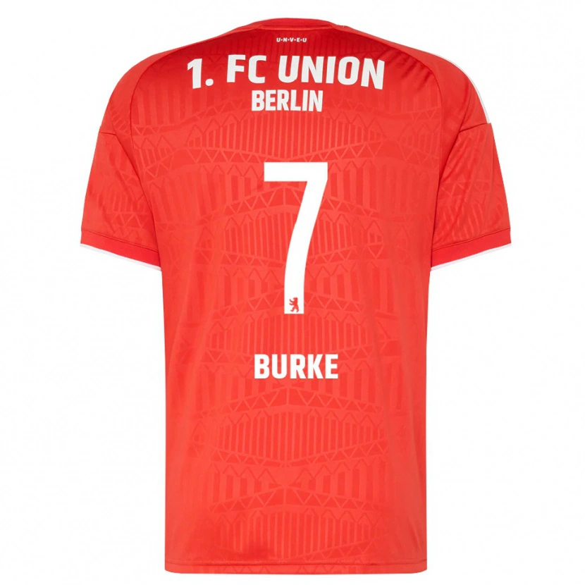 Danxen Dětské Oliver Burke #7 Červená Bílá Domů Hráčské Dresy 2026/27 Dres