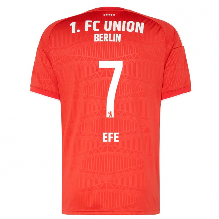 Danxen Dětské Baran Efe #7 Červená Bílá Domů Hráčské Dresy 2026/27 Dres