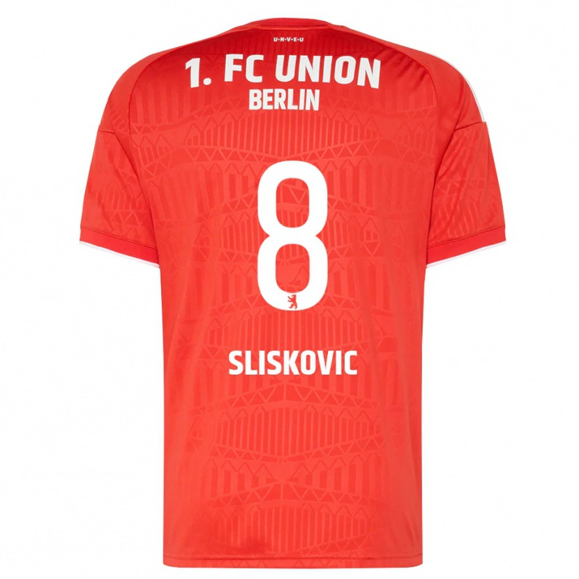 Danxen Dětské Duje Sliskovic #8 Červená Bílá Domů Hráčské Dresy 2026/27 Dres
