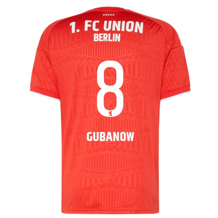 Danxen Dětské Oskar Gubanow #8 Červená Bílá Domů Hráčské Dresy 2026/27 Dres