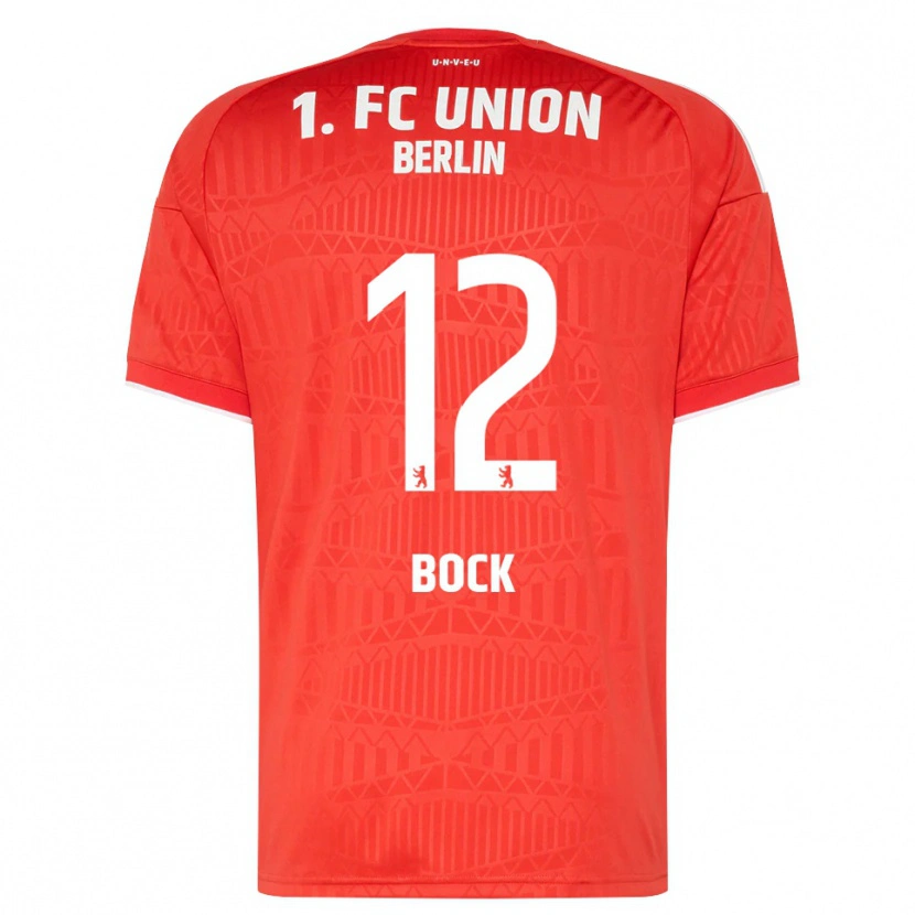 Danxen Dětské Maximilian Bock #12 Červená Bílá Domů Hráčské Dresy 2026/27 Dres