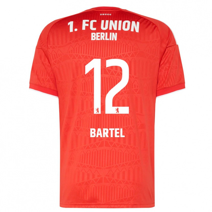 Danxen Dětské Bruno Bartel #12 Červená Bílá Domů Hráčské Dresy 2026/27 Dres