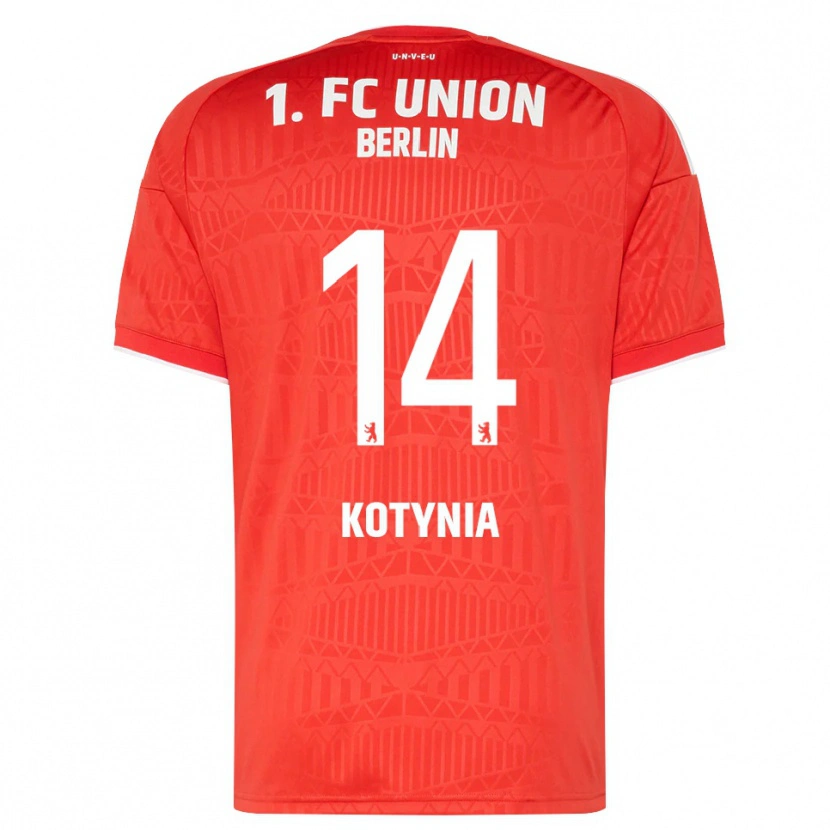 Danxen Dětské Nikodem Kotynia #14 Červená Bílá Domů Hráčské Dresy 2026/27 Dres