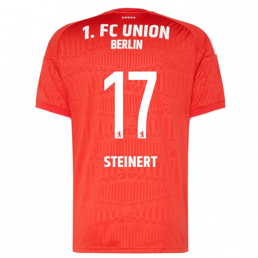 Danxen Dětské Judith Steinert #17 Červená Bílá Domů Hráčské Dresy 2026/27 Dres