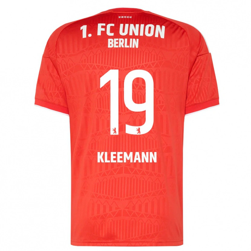 Danxen Dětské Matti Kleemann #19 Červená Bílá Domů Hráčské Dresy 2026/27 Dres