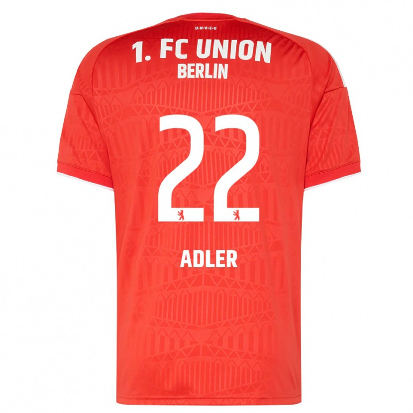 Danxen Dětské John Adler #22 Červená Bílá Domů Hráčské Dresy 2026/27 Dres