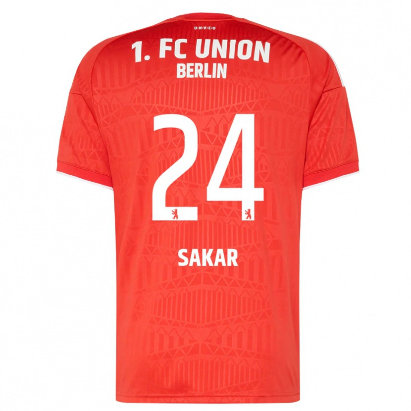 Danxen Dětské Fatma Sakar #24 Červená Bílá Domů Hráčské Dresy 2026/27 Dres