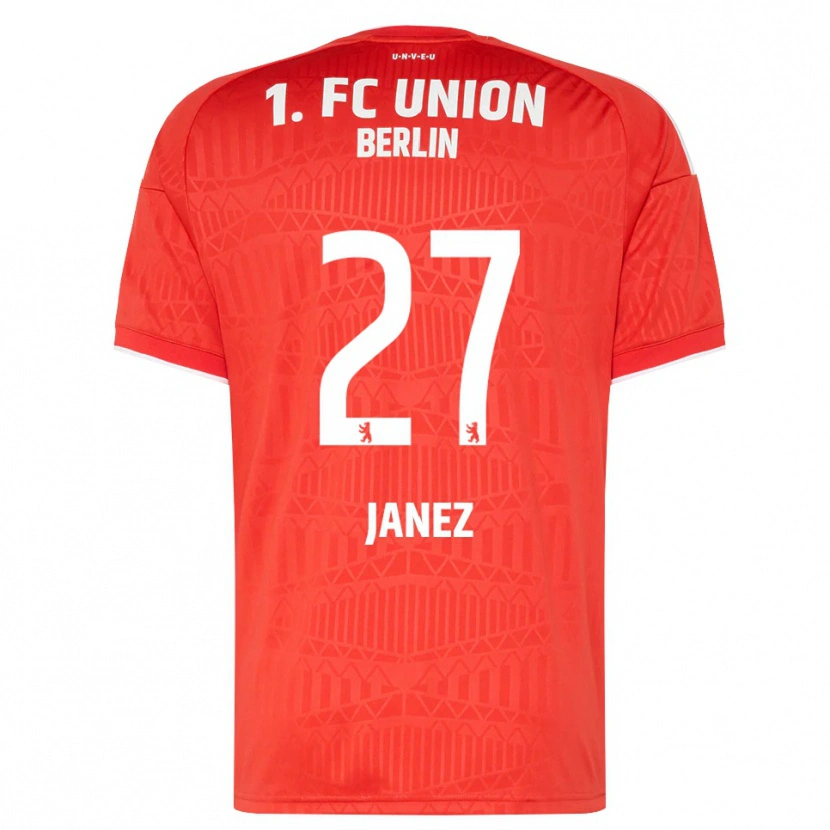 Danxen Dětské Korina Janež #27 Červená Bílá Domů Hráčské Dresy 2026/27 Dres