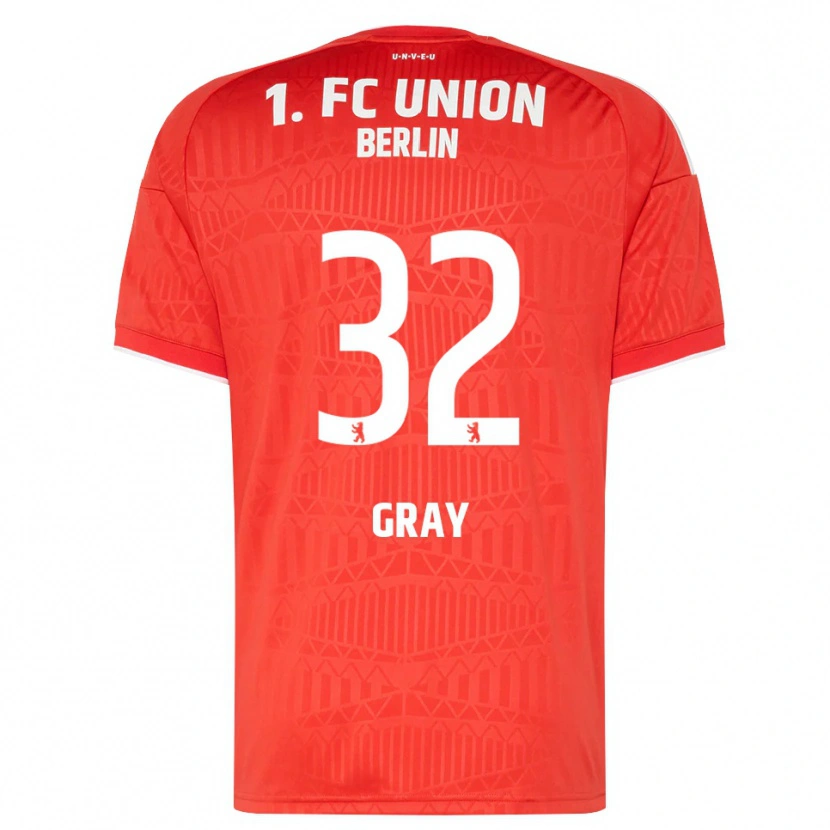 Danxen Dětské Mekhi Gray #32 Červená Bílá Domů Hráčské Dresy 2026/27 Dres